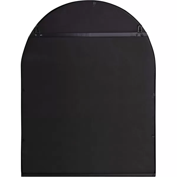 imageKate and Laurel Estero Modern Arched Mirror with Shelf 20 x 28 Gold Transitional Arch Mirror for WallBlack
