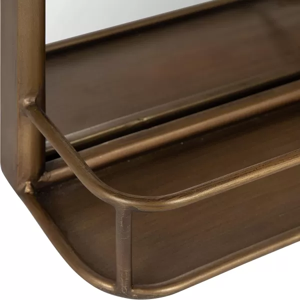 imageKate and Laurel Estero Modern Arched Mirror with Shelf 20 x 28 Gold Transitional Arch Mirror for WallGold