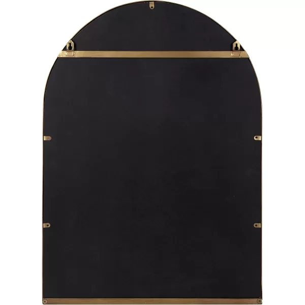 imageKate and Laurel Estero Modern Arched Mirror with Shelf 20 x 28 Gold Transitional Arch Mirror for WallGold