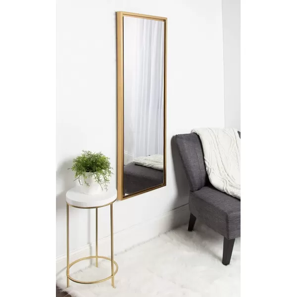 Kate and Laurel Evans Framed Wall Panel Mirror 16x48 GoldGold