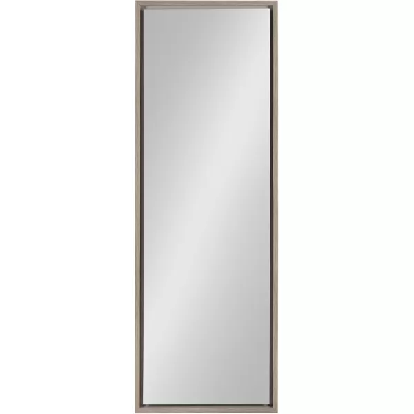 Kate and Laurel Evans Framed Wall Panel Mirror 16x48 GoldGrey