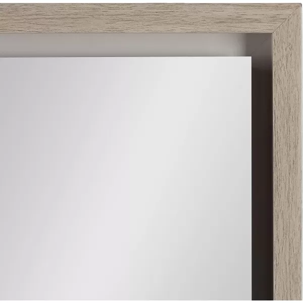 Kate and Laurel Evans Framed Wall Panel Mirror 16x48 GoldGrey