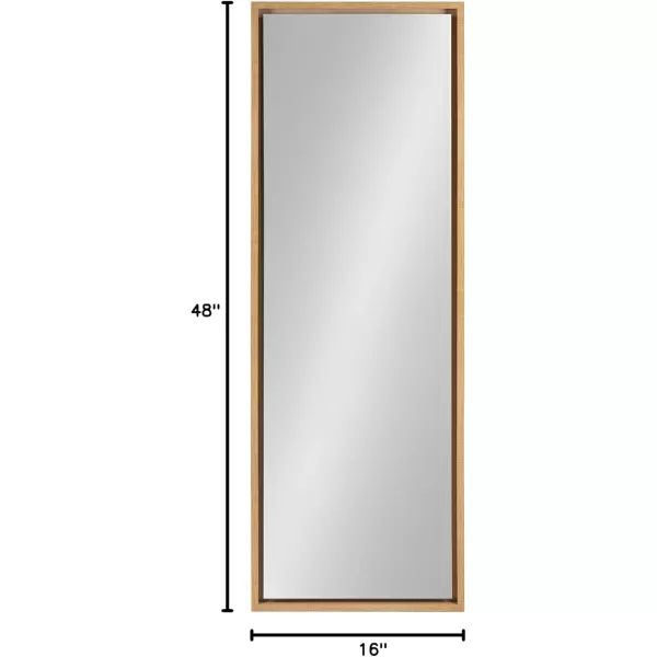 Kate and Laurel Evans Framed Wall Panel Mirror 16x48 GoldNatural