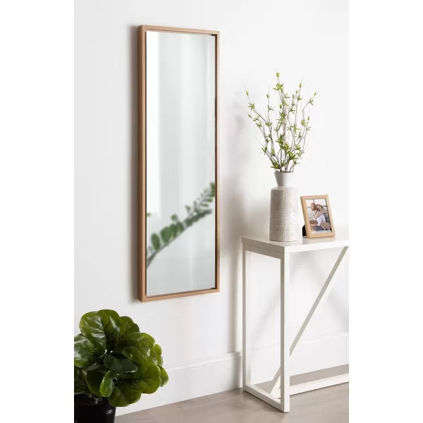 Kate and Laurel Evans Framed Wall Panel Mirror 16x48 GoldNatural