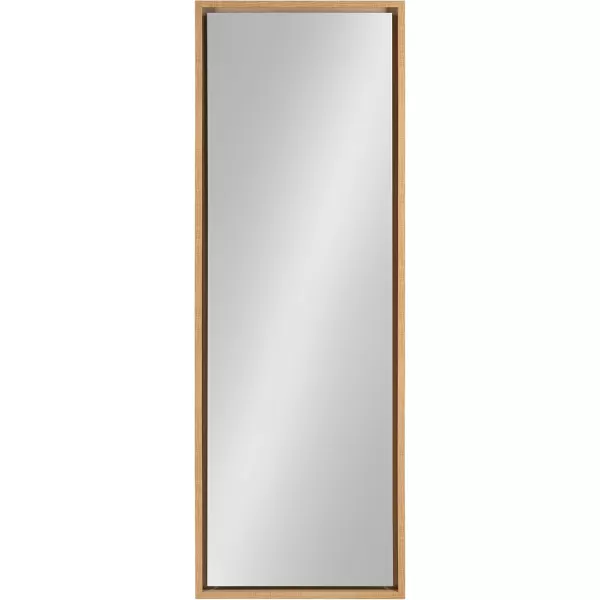 Kate and Laurel Evans Framed Wall Panel Mirror 16x48 GoldNatural