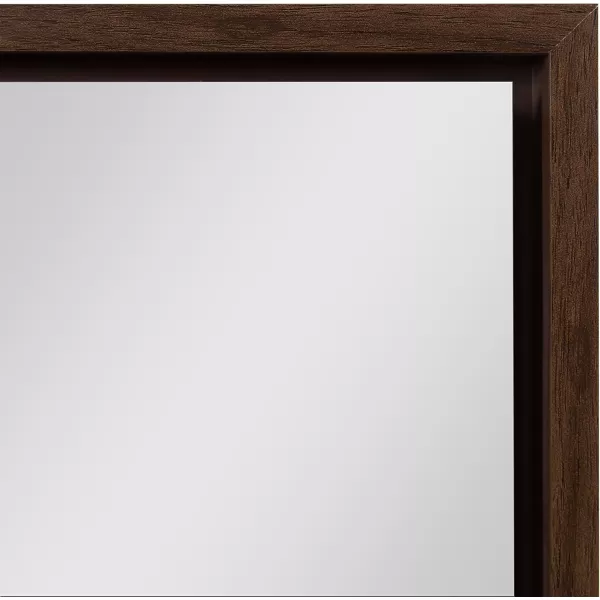 Kate and Laurel Evans Framed Wall Panel Mirror 16x48 GoldWalnut Brown