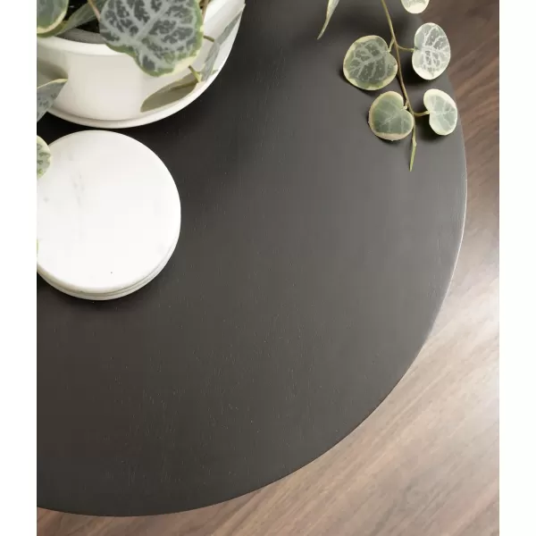 Kate and Laurel Faiza Modern Wooden Round Side Table 18 x 18 x 20 Black Transitional Wood End Table for Use as Bedroom Nightstand or Living Room Accent TableBlack