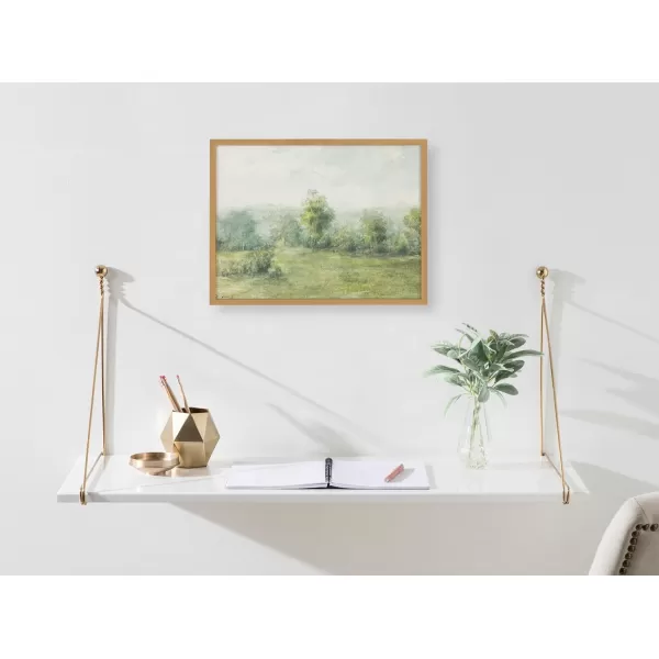 Kate and Laurel George Inness Landscape Framed Wall Art 20x16 Black Soft Nature Tree Landscape Art for WallGold  Landscape