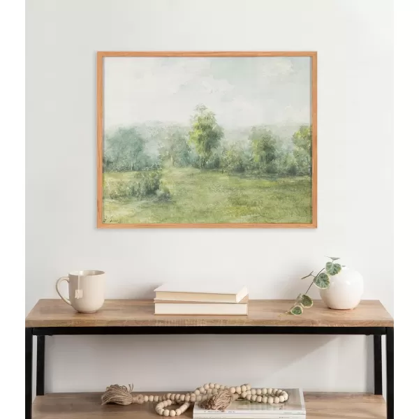 Kate and Laurel George Inness Landscape Framed Wall Art 20x16 Black Soft Nature Tree Landscape Art for WallNatural  Landscape