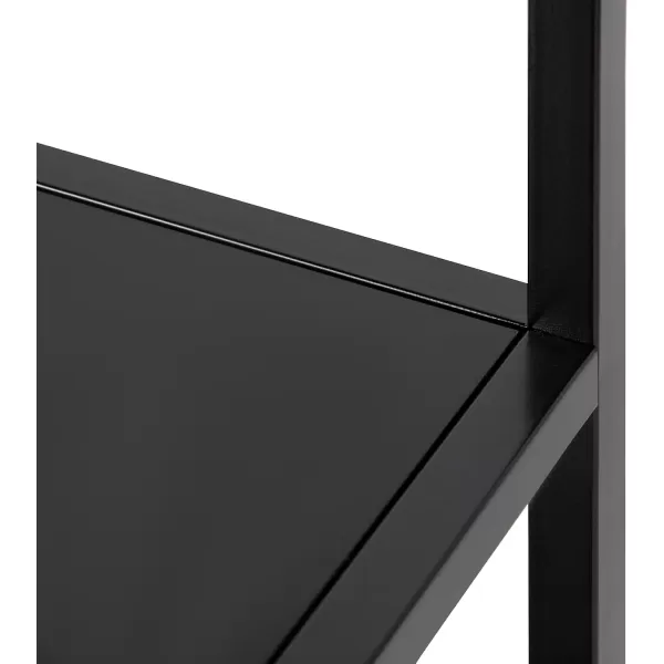 Kate and Laurel Giles Modern Metal Bar Cart with Removable Wood Tray 28 x 13 x 30 Black Chic Serving Cart for Storage Serving and DisplayRustic BrownBlack