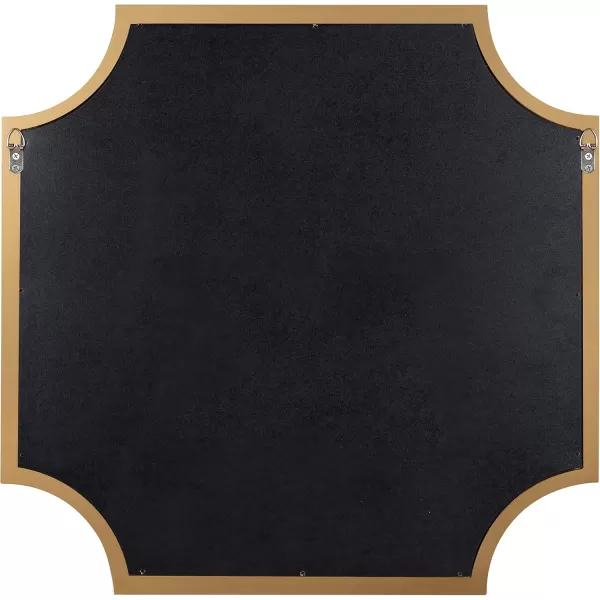 Kate and Laurel Hogan Wood Framed FullLength Wall Mirror with Scallop Corners 18x48 Inches GoldGold