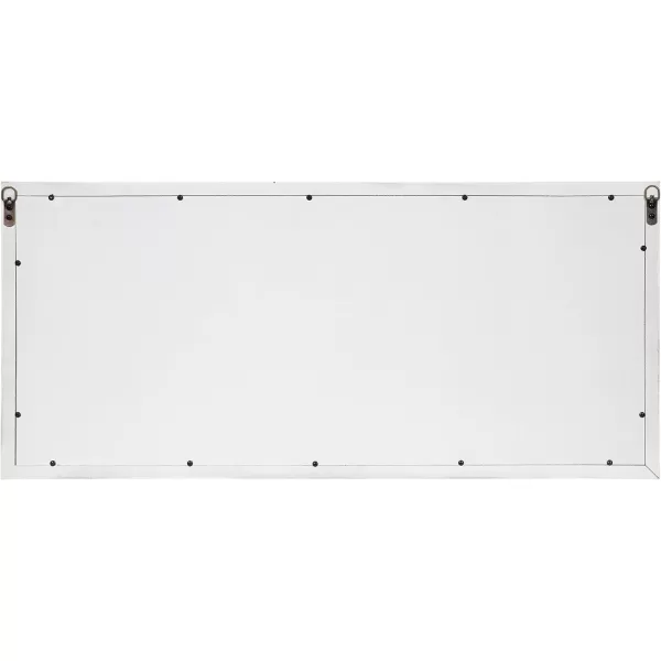 imageKate and Laurel Jackson Casual Farmhouse Solid Wood 10 Windowpane Mirror with Distressed Black Metal Shelf 40x18 Rustic CaramelWhite