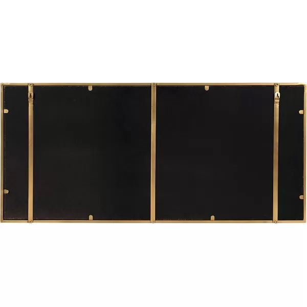 Kate and Laurel Jackson Modern Glam Metal Frame Mirror and Shelf Gold 18x40