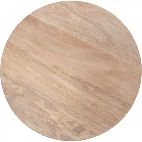 Kate and Laurel Kenzo Modern Wooden Round Side Table 14 x 14 x 20 Light Natural Transitional Wood End Table for Use as Bedroom Nightstand or Living Room Accent TableNatural