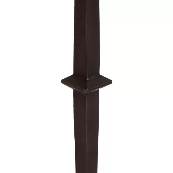 Kate and Laurel Lazaro Modern Cast Aluminum Drink Table 10 x 10 x 22 Bronze and White Marble Glam Round Pedestal Table with Marble Base for Use as Indoor Plant Stand or Small Living Room End Table