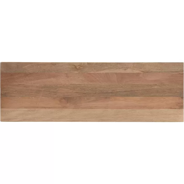 Kate and Laurel McCutcheon MidCentury Rectangle Wooden Bench 42 x 14 x 18 Natural Brown Living Room Wood Bench for Display Seating and Storage OptionsNatural