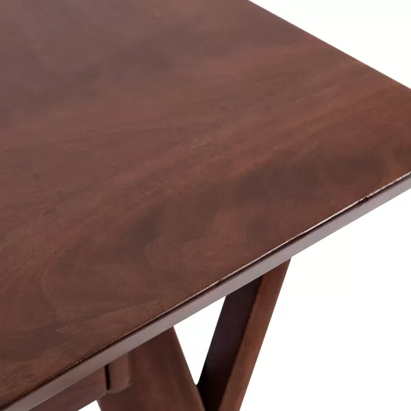 Kate and Laurel McCutcheon Midcentury Wood Desk 42 x 22 x 30 Brown Robust Midcentury Modern Desk for Work from Home Office