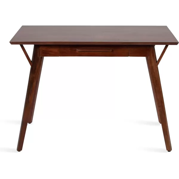Kate and Laurel McCutcheon Midcentury Wood Desk 42 x 22 x 30 Brown Robust Midcentury Modern Desk for Work from Home Office