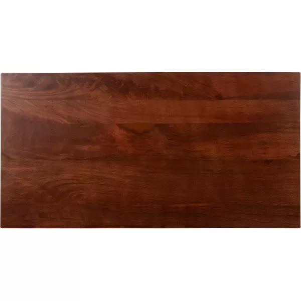 Kate and Laurel McCutcheon Midcentury Wood Desk 42 x 22 x 30 Brown Robust Midcentury Modern Desk for Work from Home Office