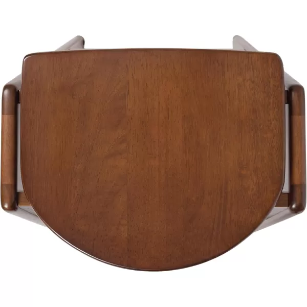 Kate and Laurel Morreau MidCentury Modern Backless Bar Stool 17 x 20 x 29 Walnut Brown CounterHeight Bar Stool for Kitchen Island or Breakfast Bar Counter
