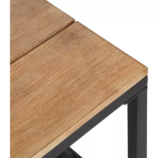 Kate and Laurel Samuels Wood Bench 42x14x20 Rustic BrownBlack