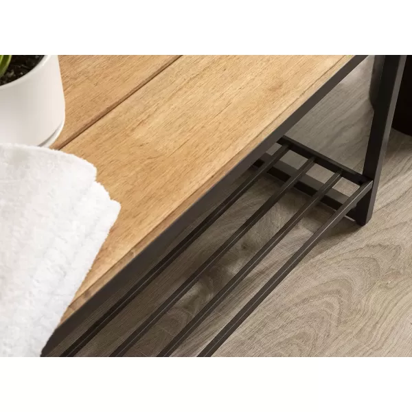 Kate and Laurel Samuels Wood Bench 42x14x20 Rustic BrownBlack