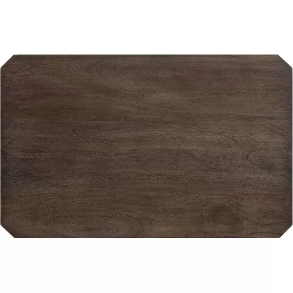 Kate and Laurel Talcott Modern Rectangle Wood Side Table 22 x 14 x 26 Dark Brown Transitional Decorative TwoTier End Table for Use as a Bedroom Nightstand or Living Room AccentGrey