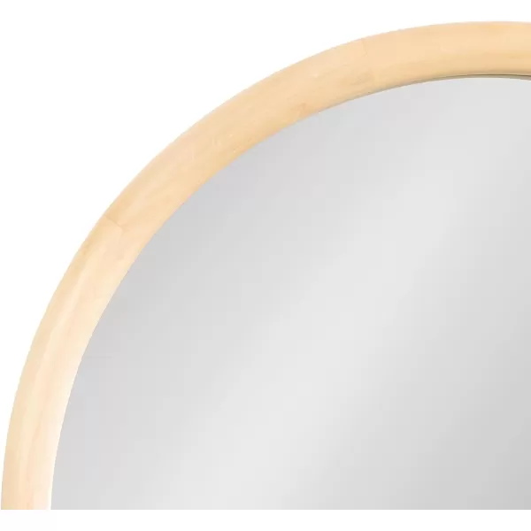 imageKate and Laurel Talma Boho Tall Arched Wall Mirror 20 x 36 Natural Modern Arch Mirror with Solid Poplar Wood Frame and Rounded Frame ProfileNatural