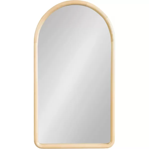 imageKate and Laurel Talma Boho Tall Arched Wall Mirror 20 x 36 Natural Modern Arch Mirror with Solid Poplar Wood Frame and Rounded Frame ProfileNatural