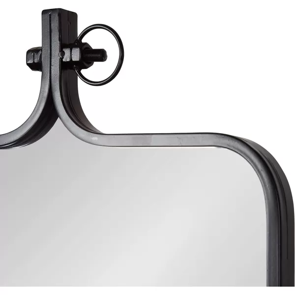imageKate and Laurel Yitro Modern Rectangle Wall Mirror 20 x 35 Black Decorative Industrial Mirror for WallBlack