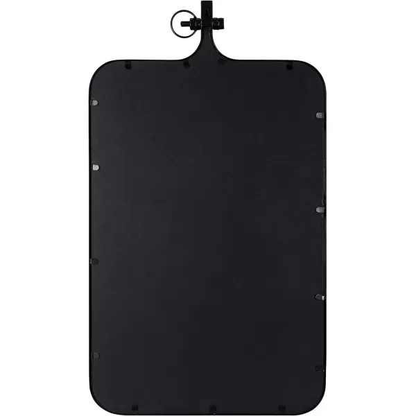 imageKate and Laurel Yitro Modern Rectangle Wall Mirror 20 x 35 Black Decorative Industrial Mirror for WallBlack