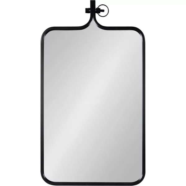 imageKate and Laurel Yitro Modern Rectangle Wall Mirror 20 x 35 Black Decorative Industrial Mirror for WallBlack
