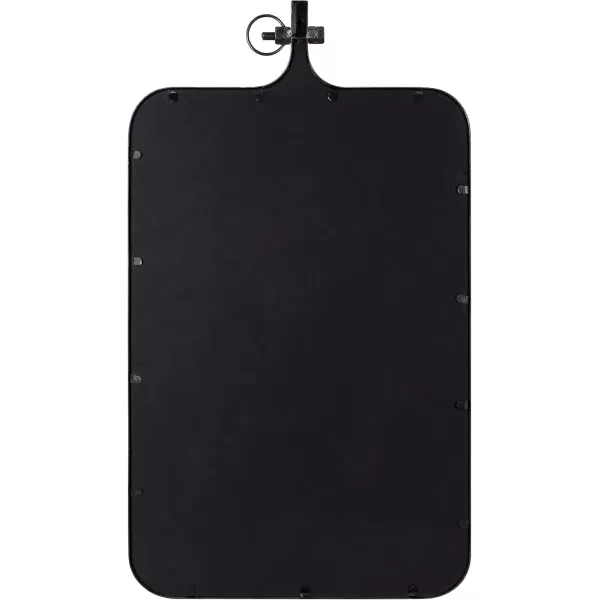 imageKate and Laurel Yitro Modern Rectangle Wall Mirror 20 x 35 Black Decorative Industrial Mirror for WallBronze