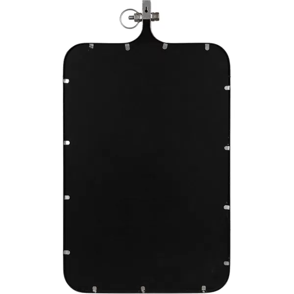 imageKate and Laurel Yitro Modern Rectangle Wall Mirror 20 x 35 Black Decorative Industrial Mirror for WallSilver