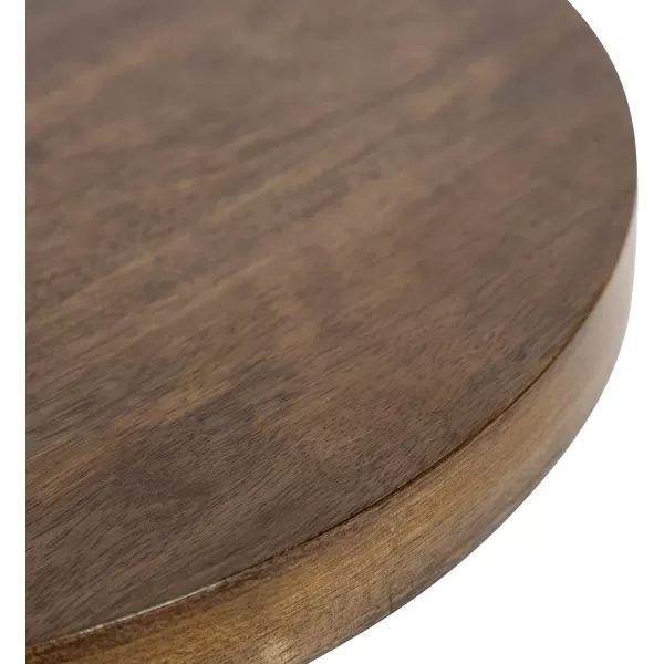 Kate and Laurel Zia Modern Counter Stool 13 x 13 x 25 White and Gold Decorative Contemporary Stool for KitchenNatural