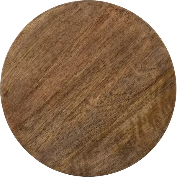 Kate and Laurel Zia Modern Counter Stool 13 x 13 x 25 White and Gold Decorative Contemporary Stool for KitchenNatural