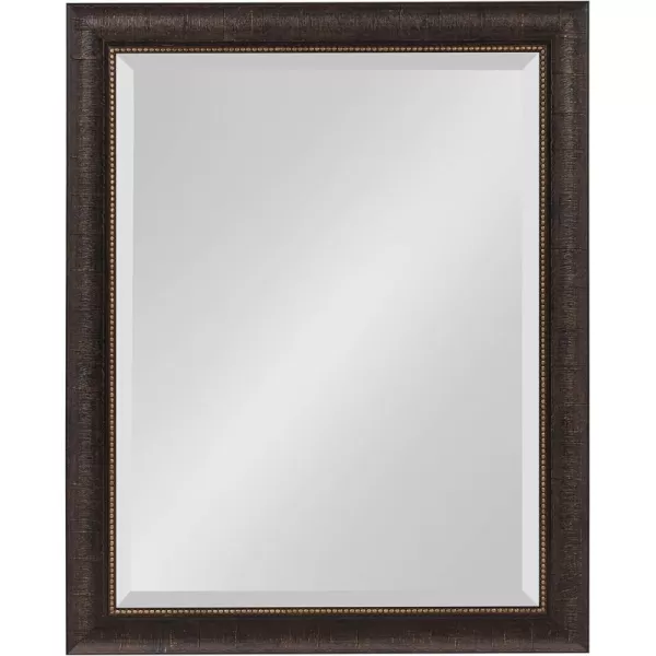 imageKate and Laurel Aldridge Framed Decorative Rectangle Wall Mirror 26 x 32 Bronze Vintage Rectangular Mirror for Use as Bathroom Mirror for Over Sink or Entryway MirrorBronze