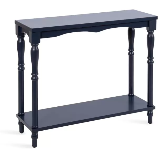 Kate and Laurel Darrington Modern Rectangle Console Table 34 x 12 x 30 Navy Blue Transitional Rectangular Entryway Table for Use as Behind Couch Table or Bedroom Storage TableNavy Blue
