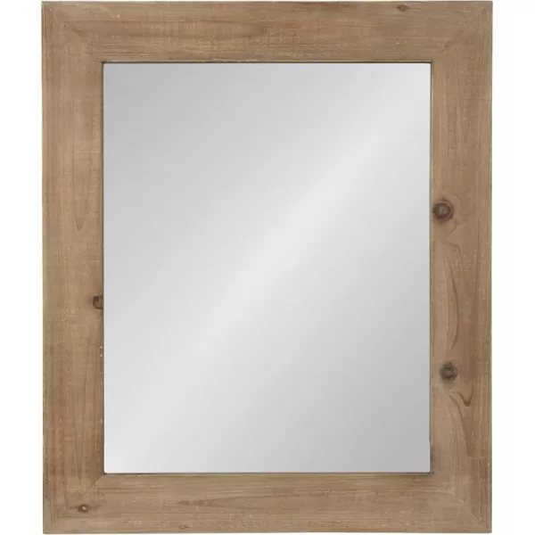 Kate and Laurel Garvey Wood Framed Wall Mirror 36x30 Rustic BrownRustic Brown