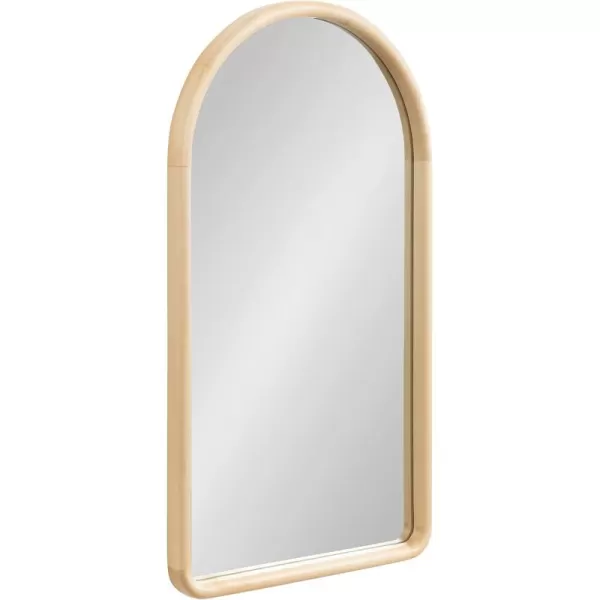 imageKate and Laurel Talma Boho Tall Arched Wall Mirror 20 x 36 Natural Modern Arch Mirror with Solid Poplar Wood Frame and Rounded Frame ProfileNatural