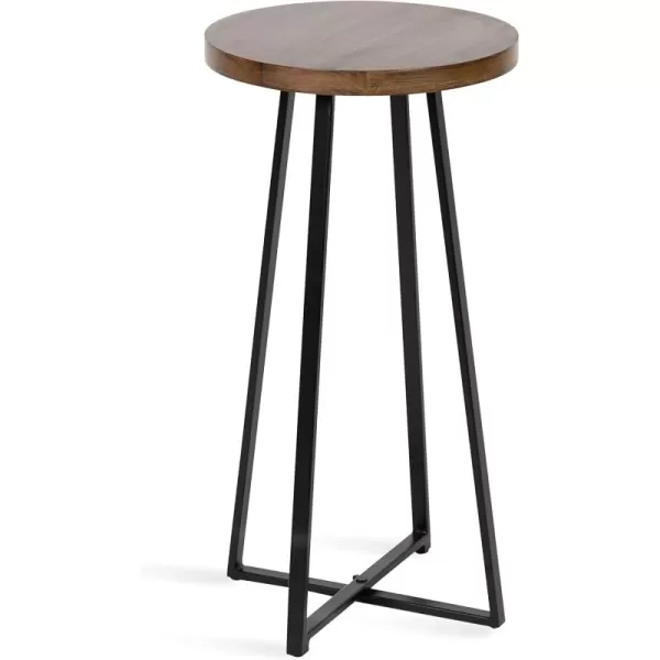 Kate and Laurel Zia Modern Counter Stool 13 x 13 x 25 White and Gold Decorative Contemporary Stool for KitchenNatural