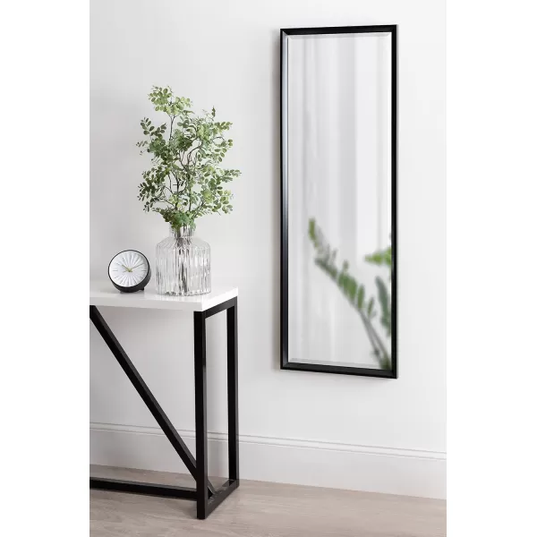 imageKate and Laurel Calter Modern Framed Full Length Beveled Wall Mirror 175x495 GoldBlack