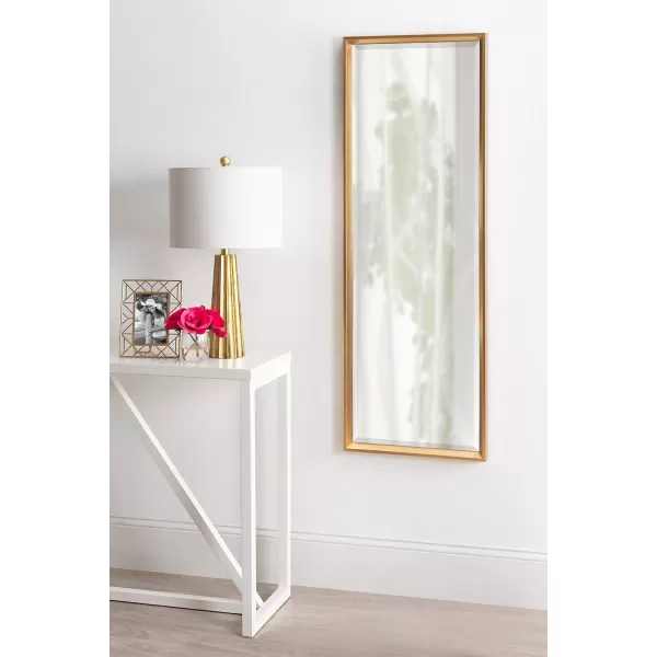 imageKate and Laurel Calter Modern Framed Full Length Beveled Wall Mirror 175x495 GoldGold