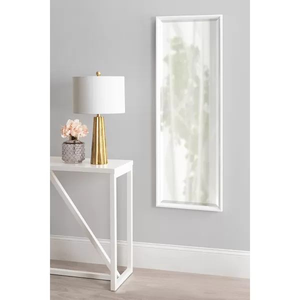 imageKate and Laurel Calter Modern Framed Full Length Beveled Wall Mirror 175x495 GoldWhite