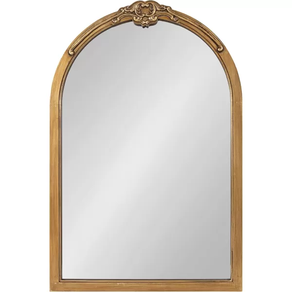 imageKate and Laurel Astrid Arched Ornate Mirror 20 x 30 Antique Gold Traditional Decorative Arch Wall Mirror for Home Decor