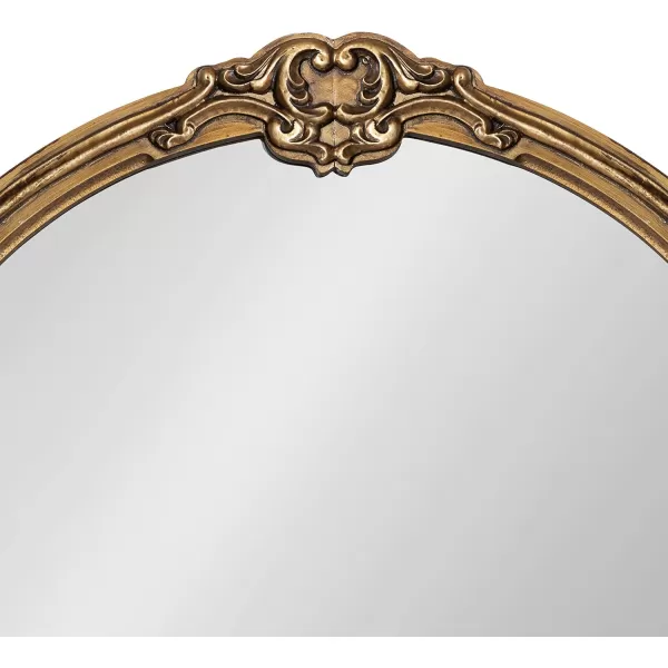 imageKate and Laurel Astrid Arched Ornate Mirror 20 x 30 Antique Gold Traditional Decorative Arch Wall Mirror for Home Decor