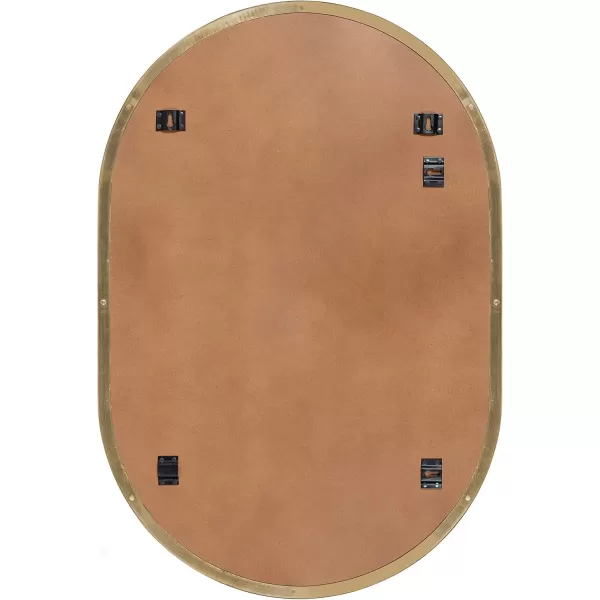 imageKate and Laurel Rollo Midcentury Capsule Wall Mirror 16 x 48 Gold Decorative Full Length Oval Mirror for WallGold