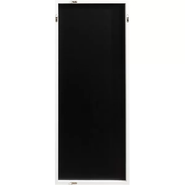 imageKate and Laurel Stryker Transitional Panel Wall Mirror 17 x 42 White Modern 8Pane Tall Window Mirror for Use as Entryway Mirror or Bedroom Mirror DecorWhite