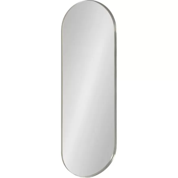 imageKate and Laurel Rollo Midcentury Capsule Wall Mirror 16 x 48 Gold Decorative Full Length Oval Mirror for WallSilver