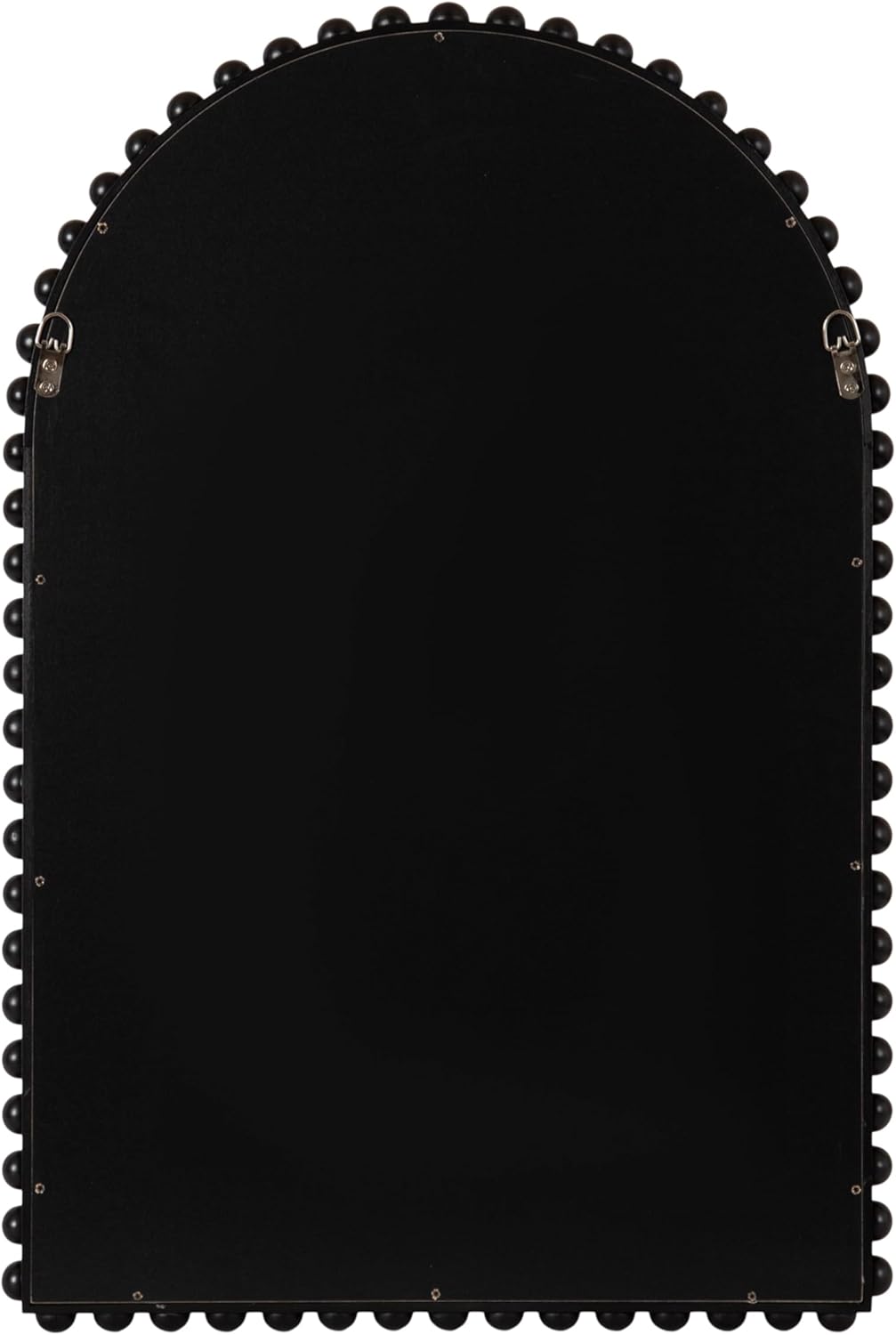 imageKate and Laurel Beadbrook Modern Beaded Arched Mirror 20 x 30 Black Transitional Arch Wall Mirror for Use as Bathroom Mirror or Entryway Mirror DecorBlack